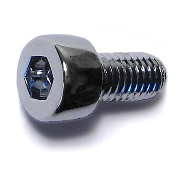 Midwest Fastener M5-0.80 Socket Head Cap Screw, Chrome Plated Steel, 10 mm Length, 10 PK 30007 - main